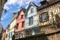 Old town and half-timbered houses in Auxerre